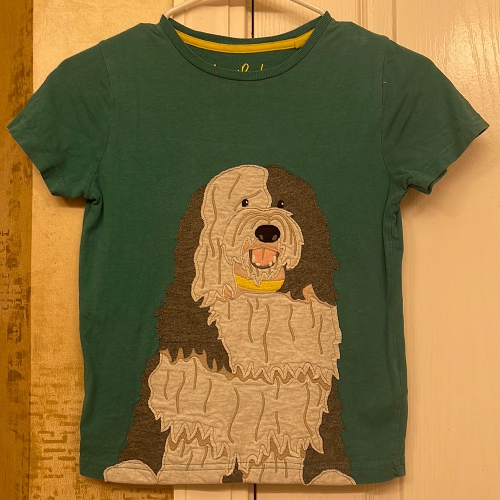 Mini Boden shirt size 7-8 GUC. Dog 🐶 Shirt!